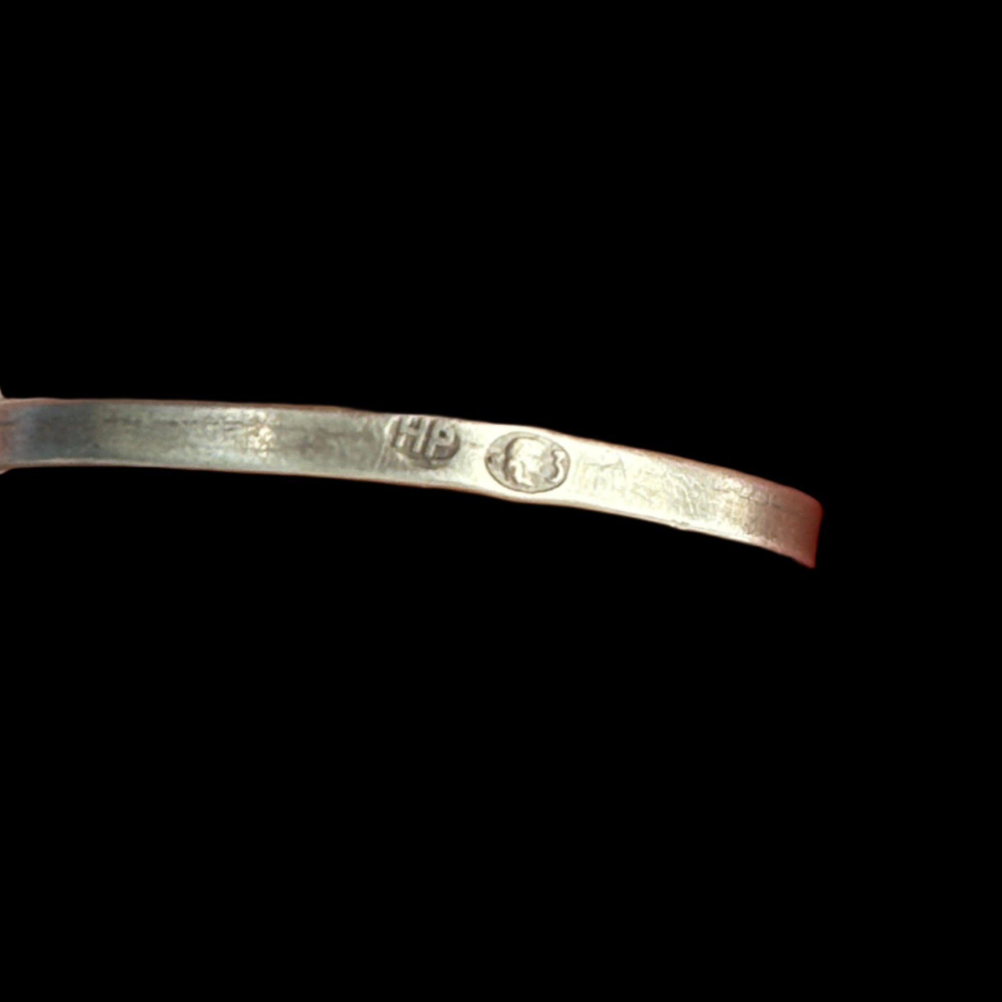 925 Edwardian Amber Ring