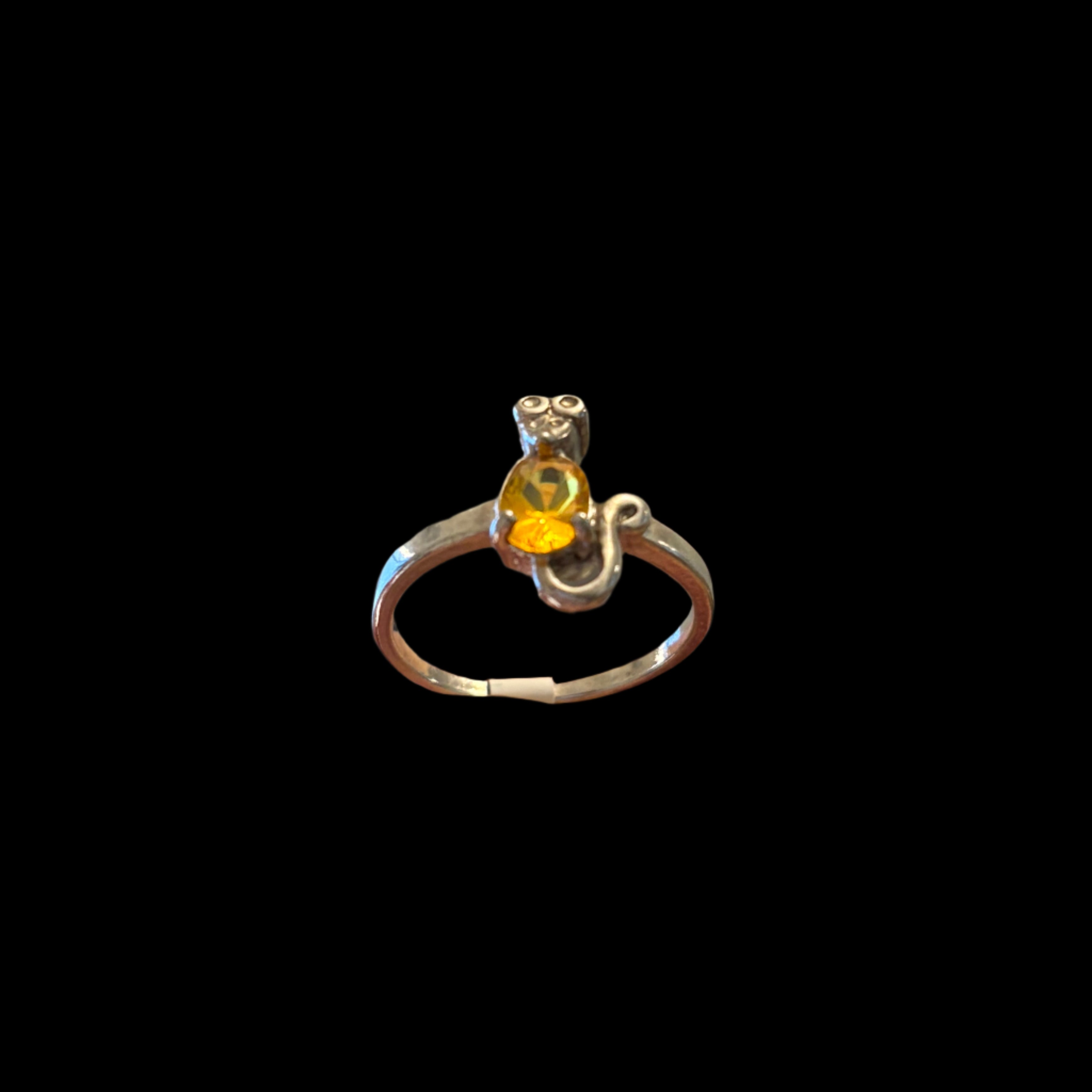 925 Citrine Mouse Ring