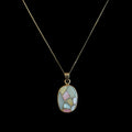 Sterling Silver Mosaic Mother of Pearl Necklace