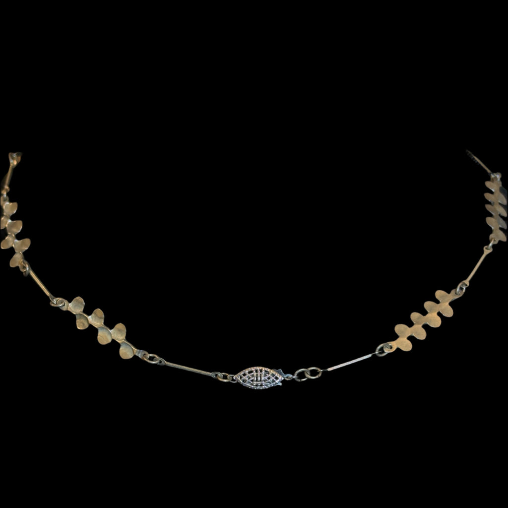 Sterling Station Chain Necklace