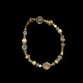 18KT GF Fresh Water Pearl and Crystal Bracelet