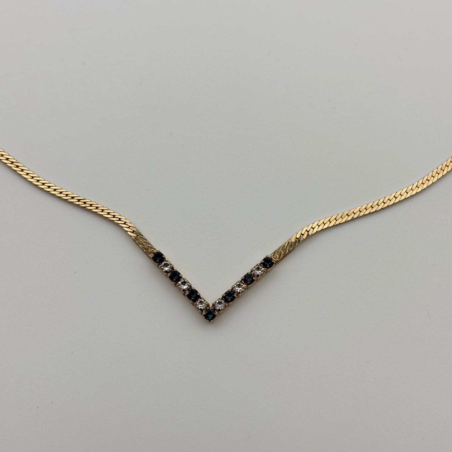Avon Blue and White Stone Choker
