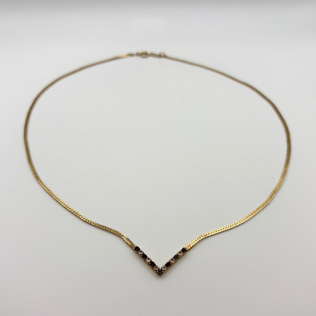 Avon Blue and White Stone Choker