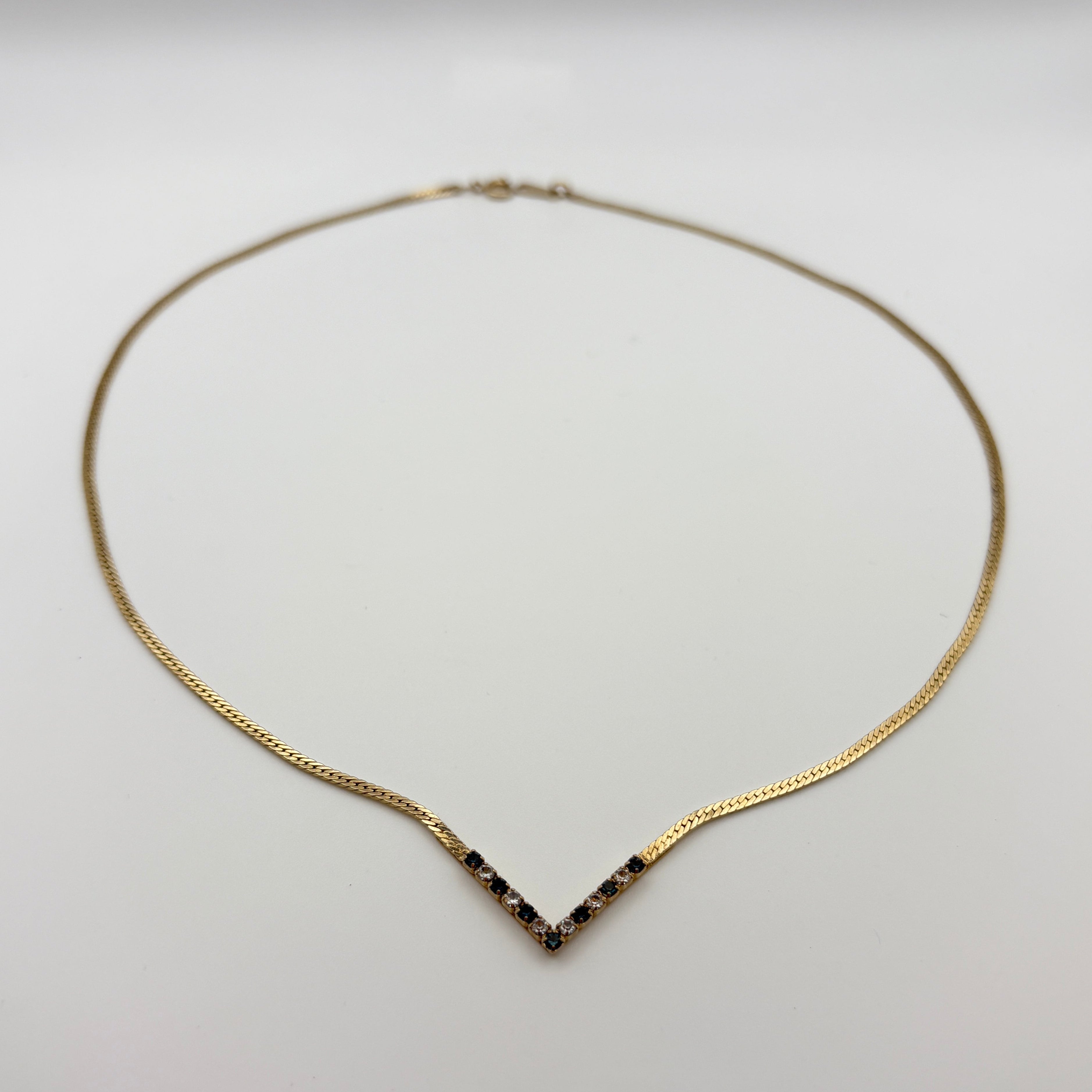 Avon Blue and White Stone Choker