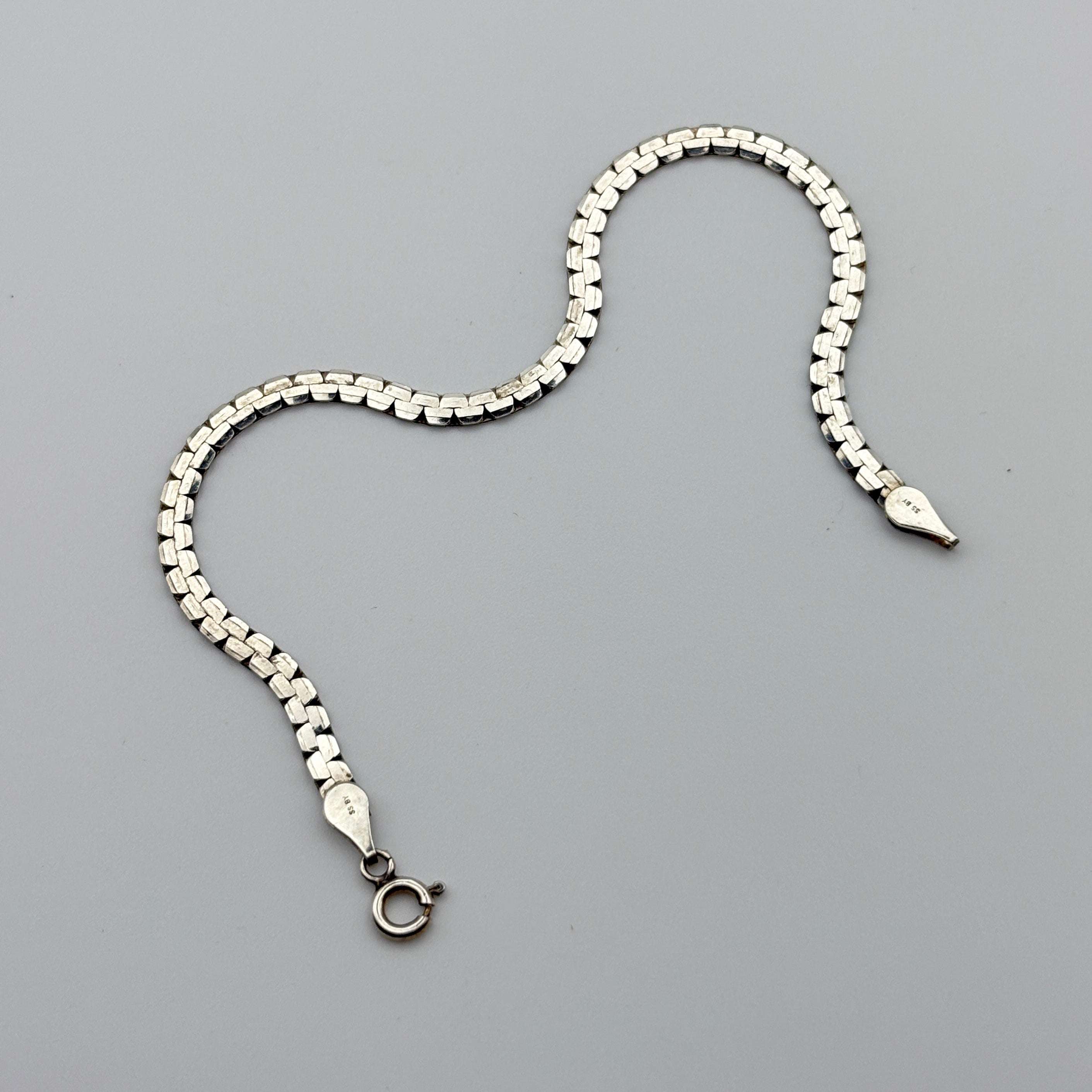 Sterling Zipper Chain Bracelet