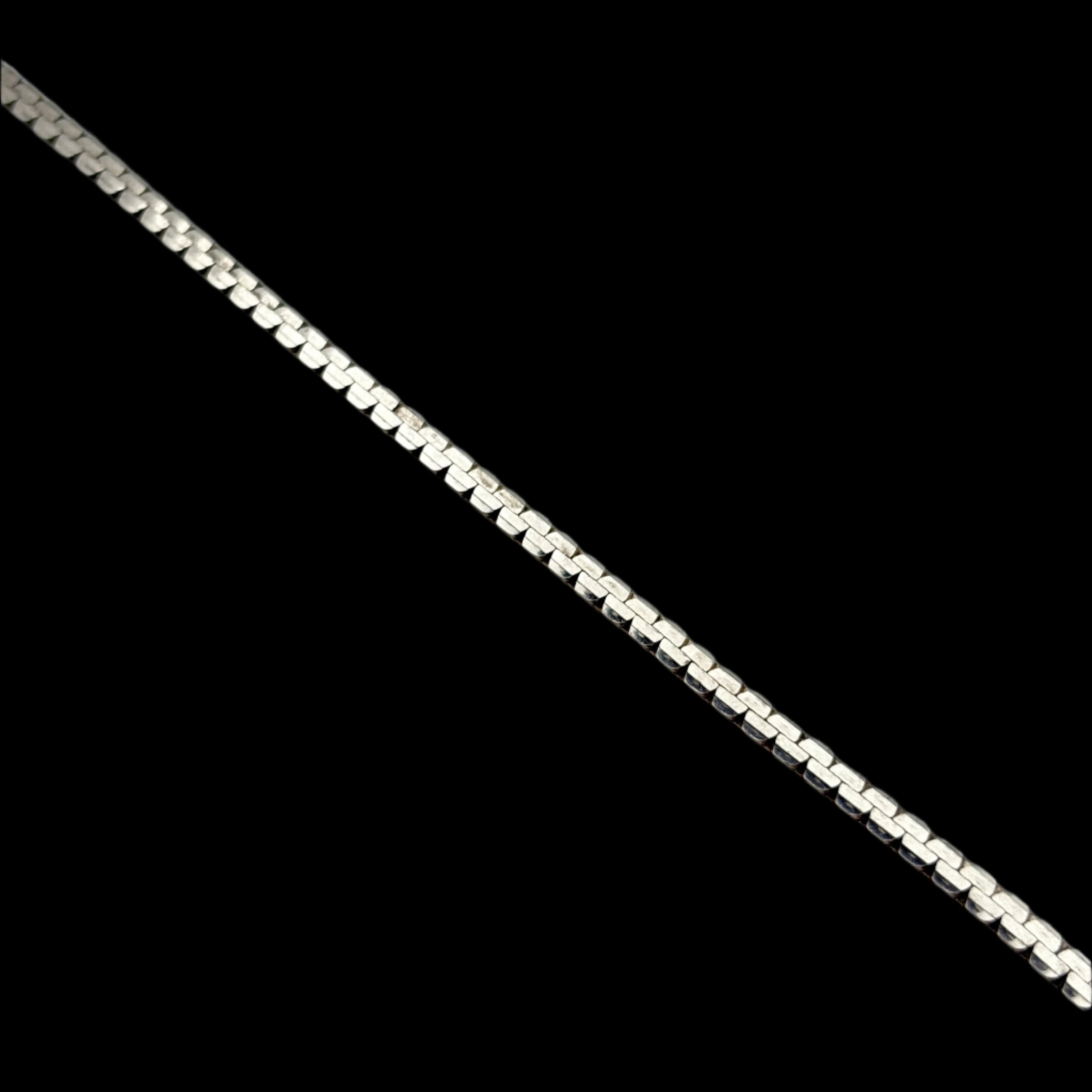 Sterling Zipper Chain Bracelet