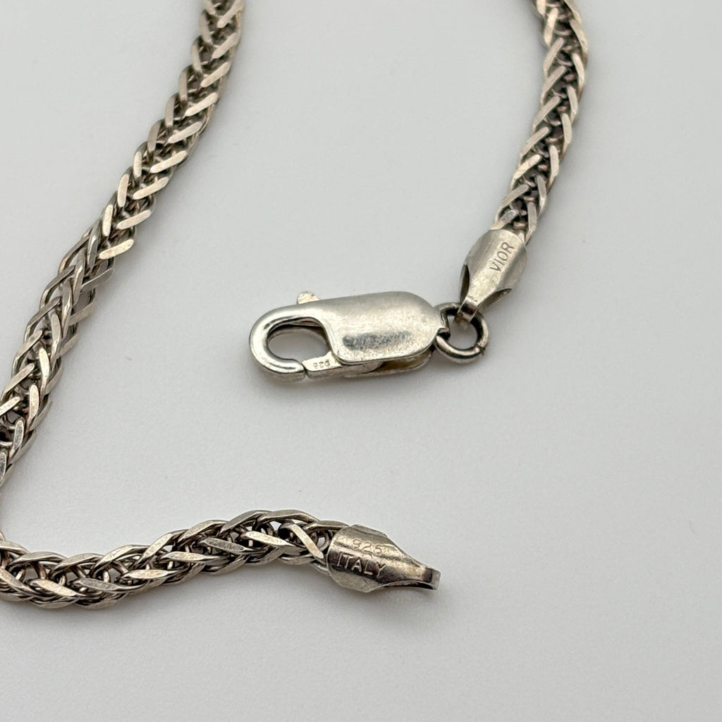 Sterling Wheat Chain Bracelet