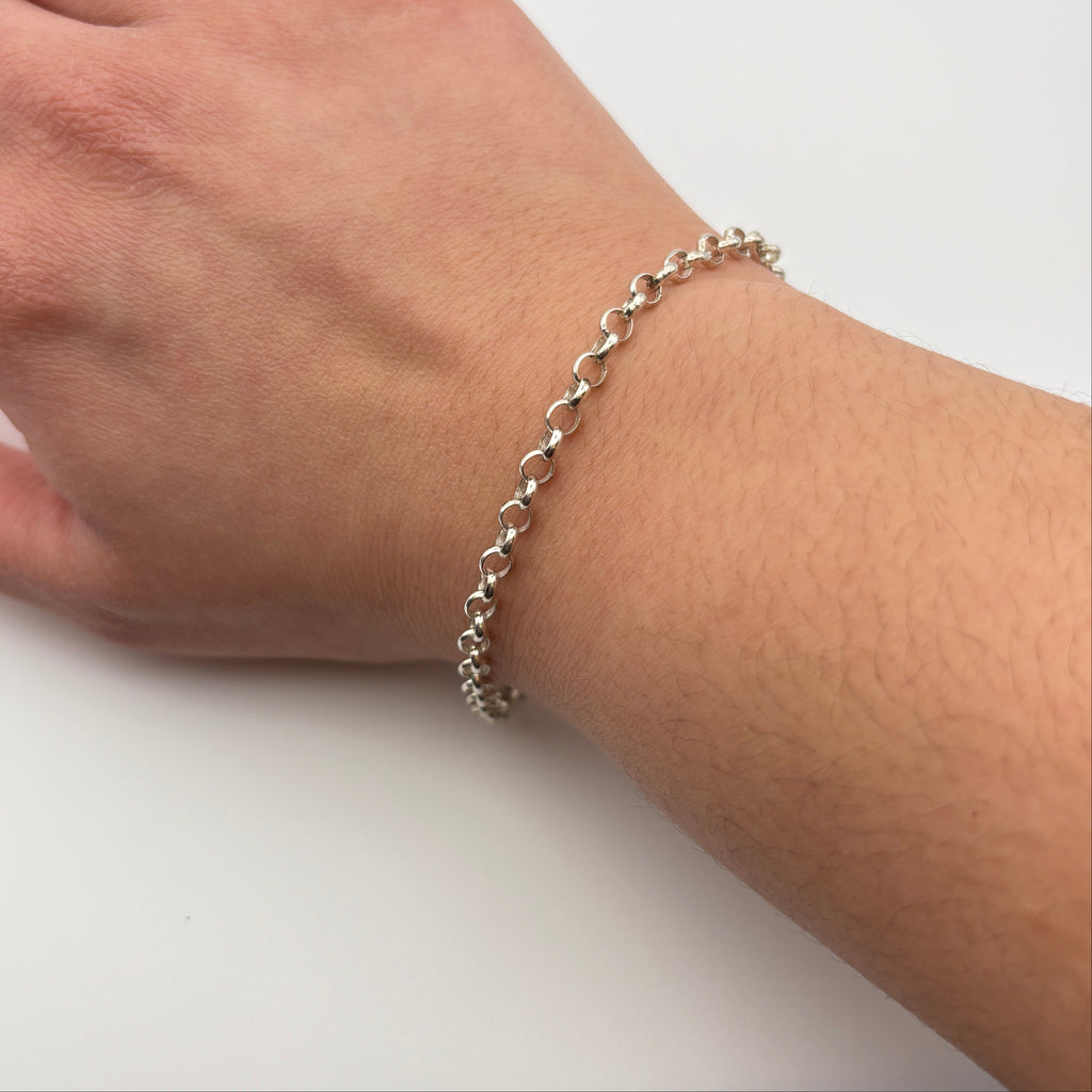 Sterling Rolo Chain Bracelet