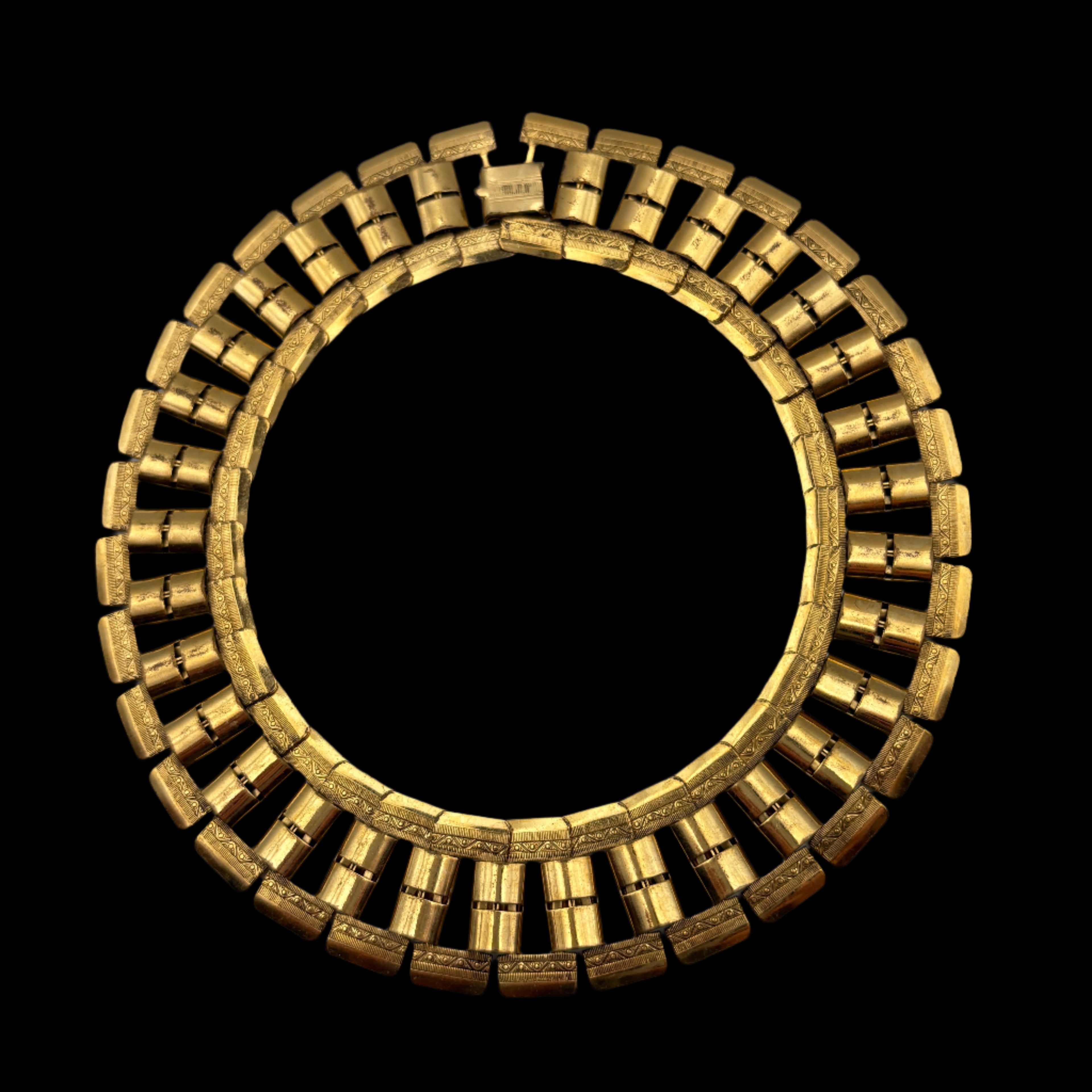 Coro Pegasus Gold Plated Collar Necklace