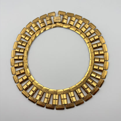 Coro Pegasus Gold Plated Collar Necklace