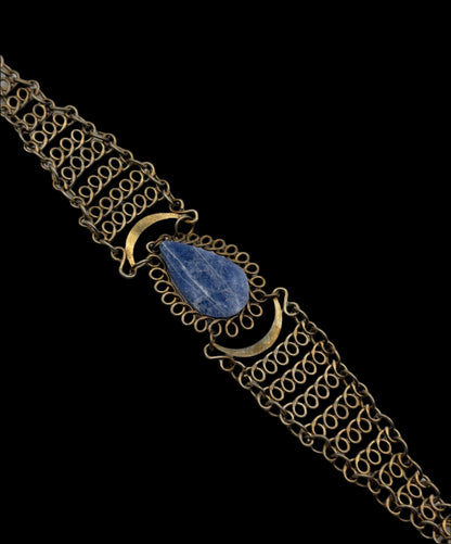 Sterling Silver Sodalite Lace Bracelet