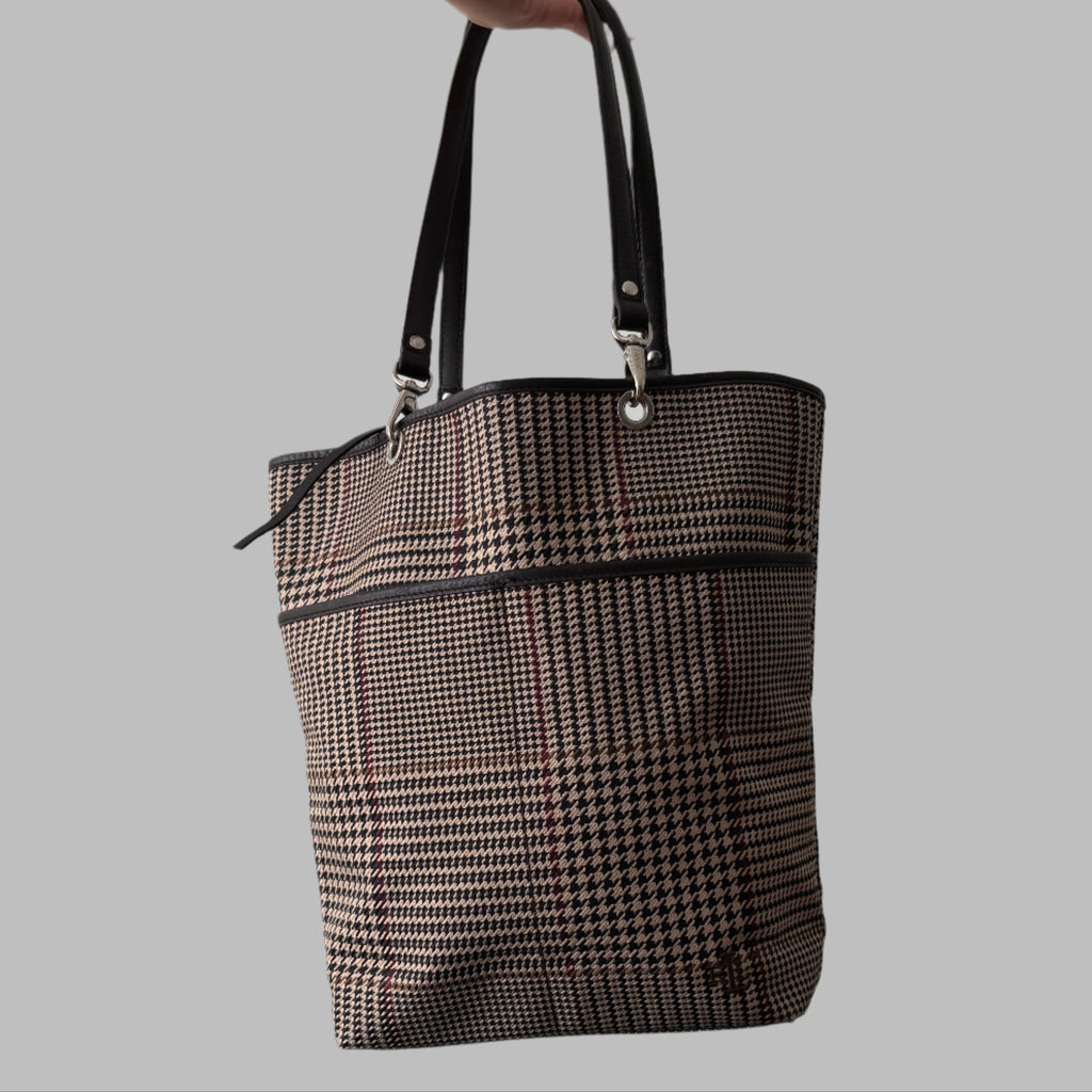 Ralph Lauren Houndstooth Tote Bag