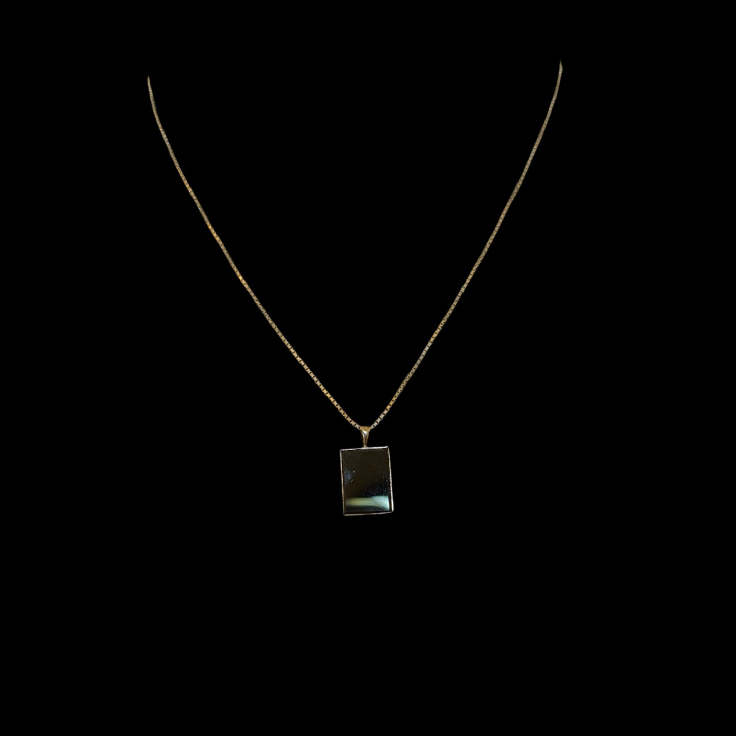 Onyx & Mosaic Opal Necklace