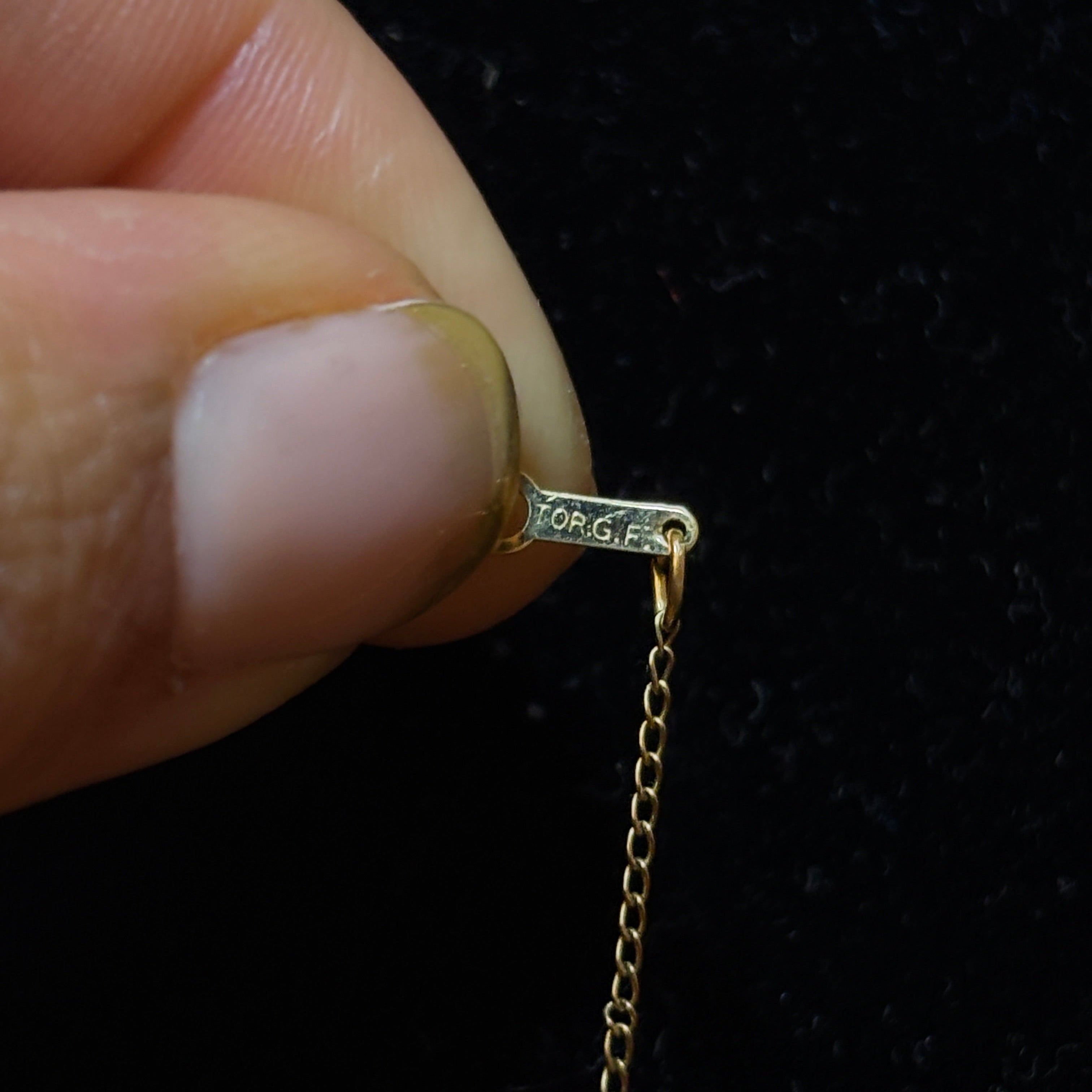 12KT Gold Filled Goldstone Pendant & Necklace