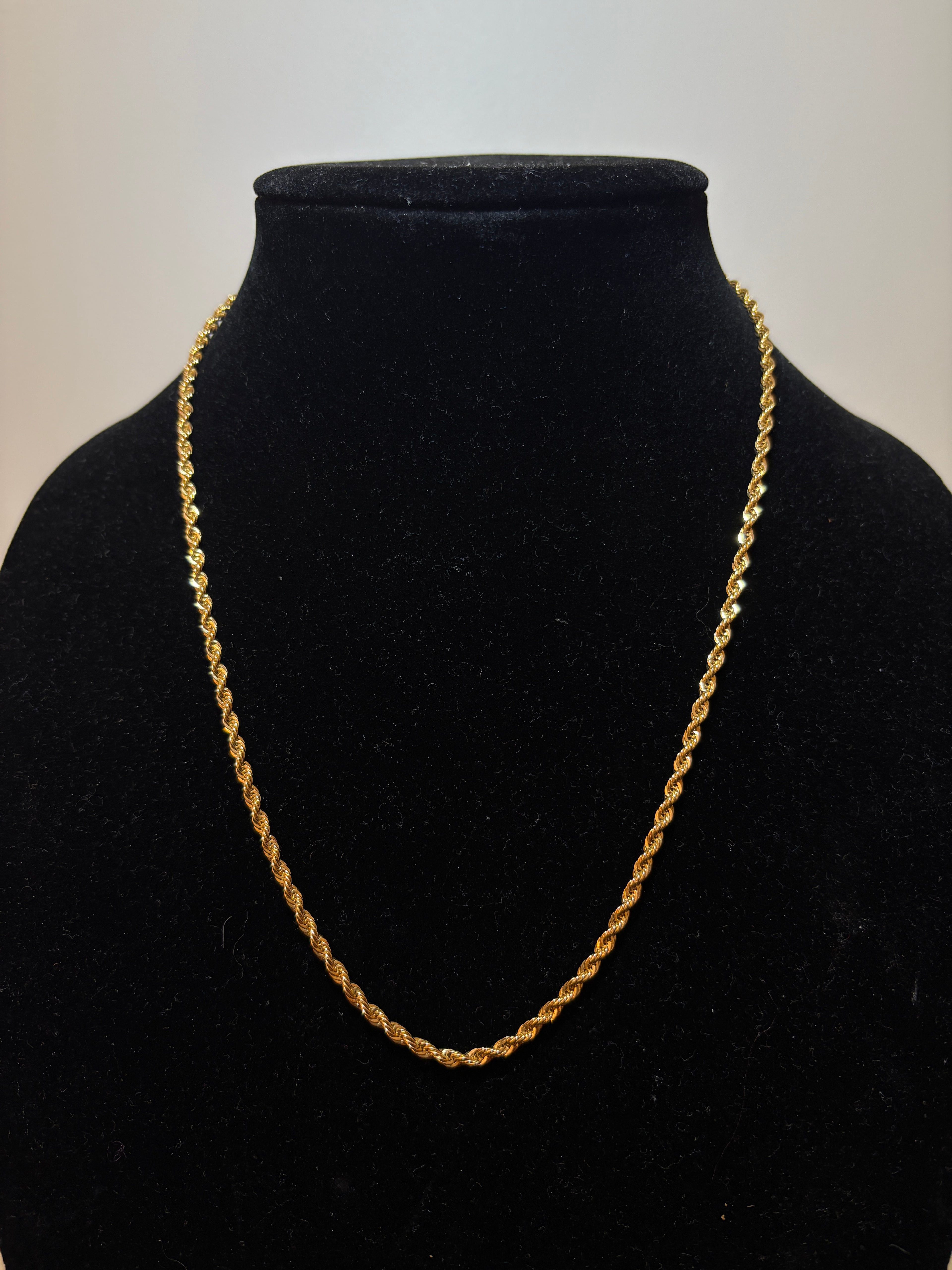 Gold Plated Twisted Chain