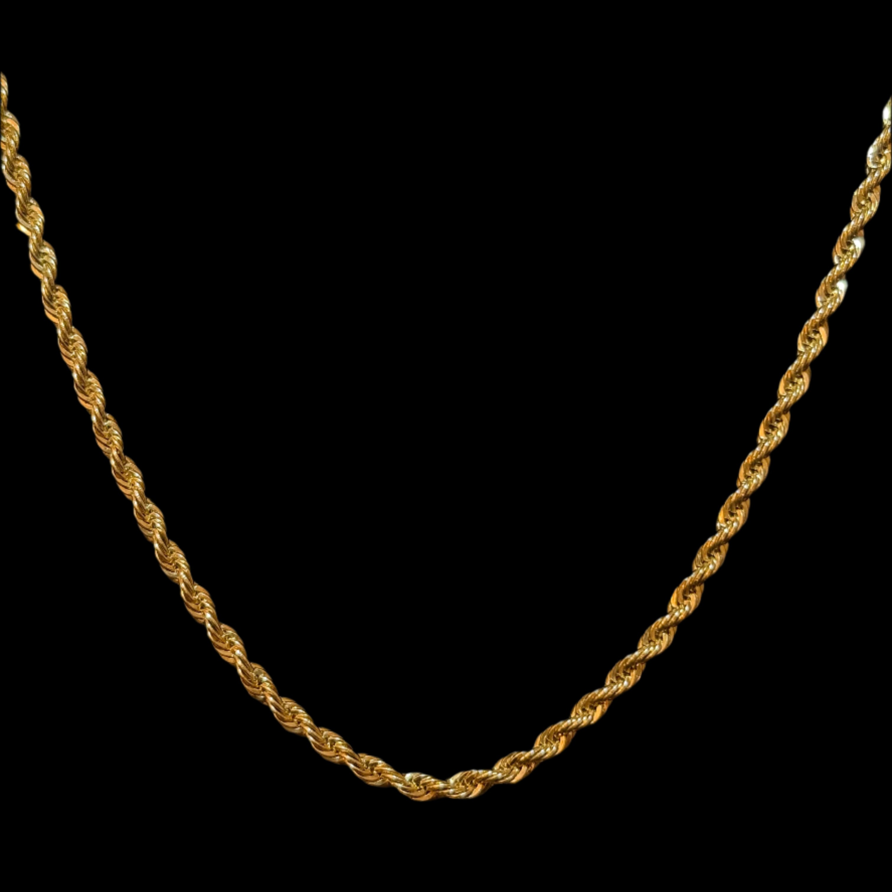Gold Plated Twisted Chain