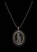 Pendentif en verre intaille Avon Victorien des années 80