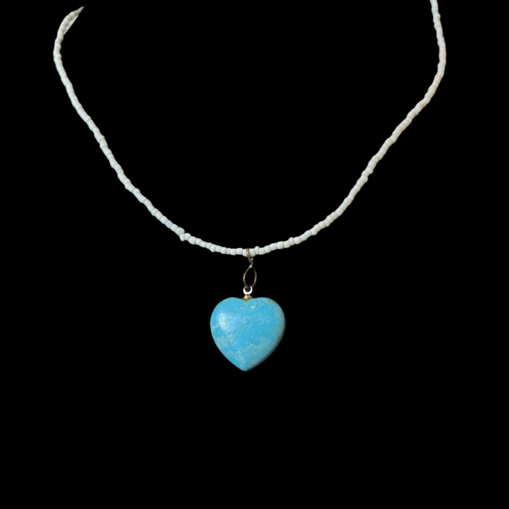 Turquoise Heart Choker