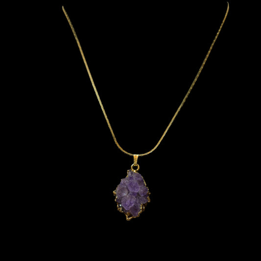 Artistry Gold Plated Amethyst Necklace