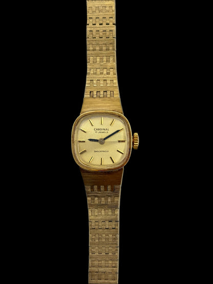 Gold Cardinal 17 Jewel Shockproof