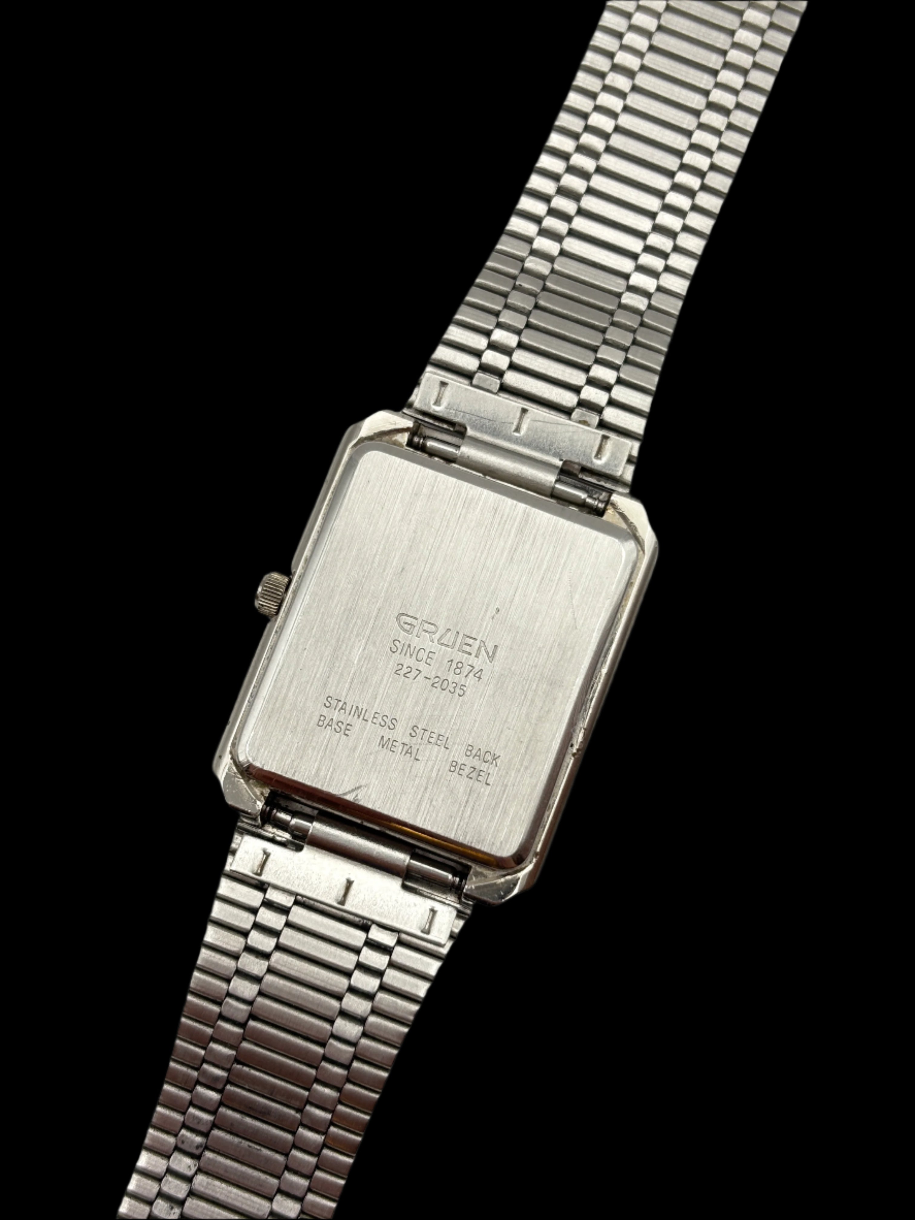 Gruen 12 Hour Diamond Watch Tank