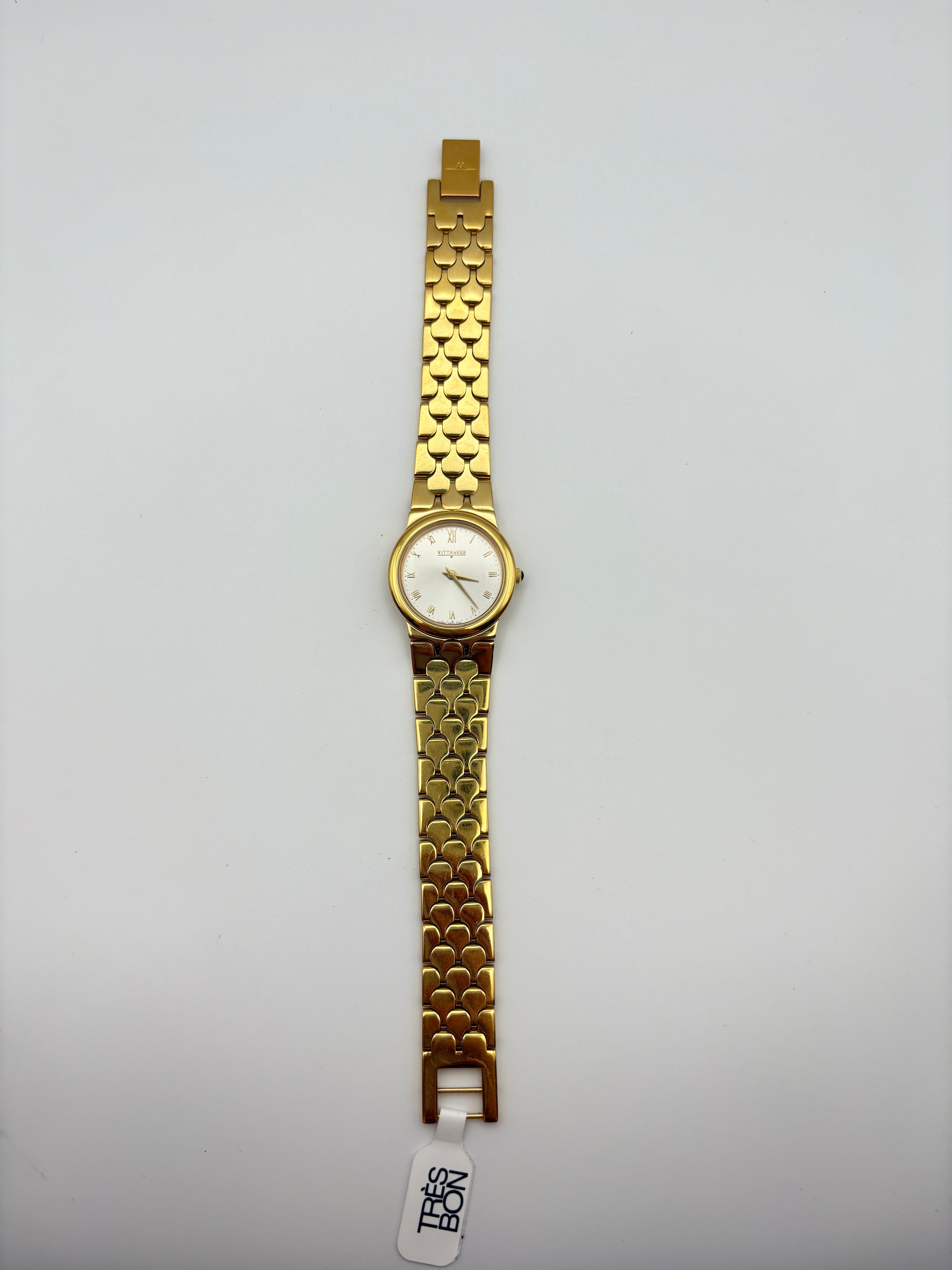 Gold Wittnauer Analog Watch