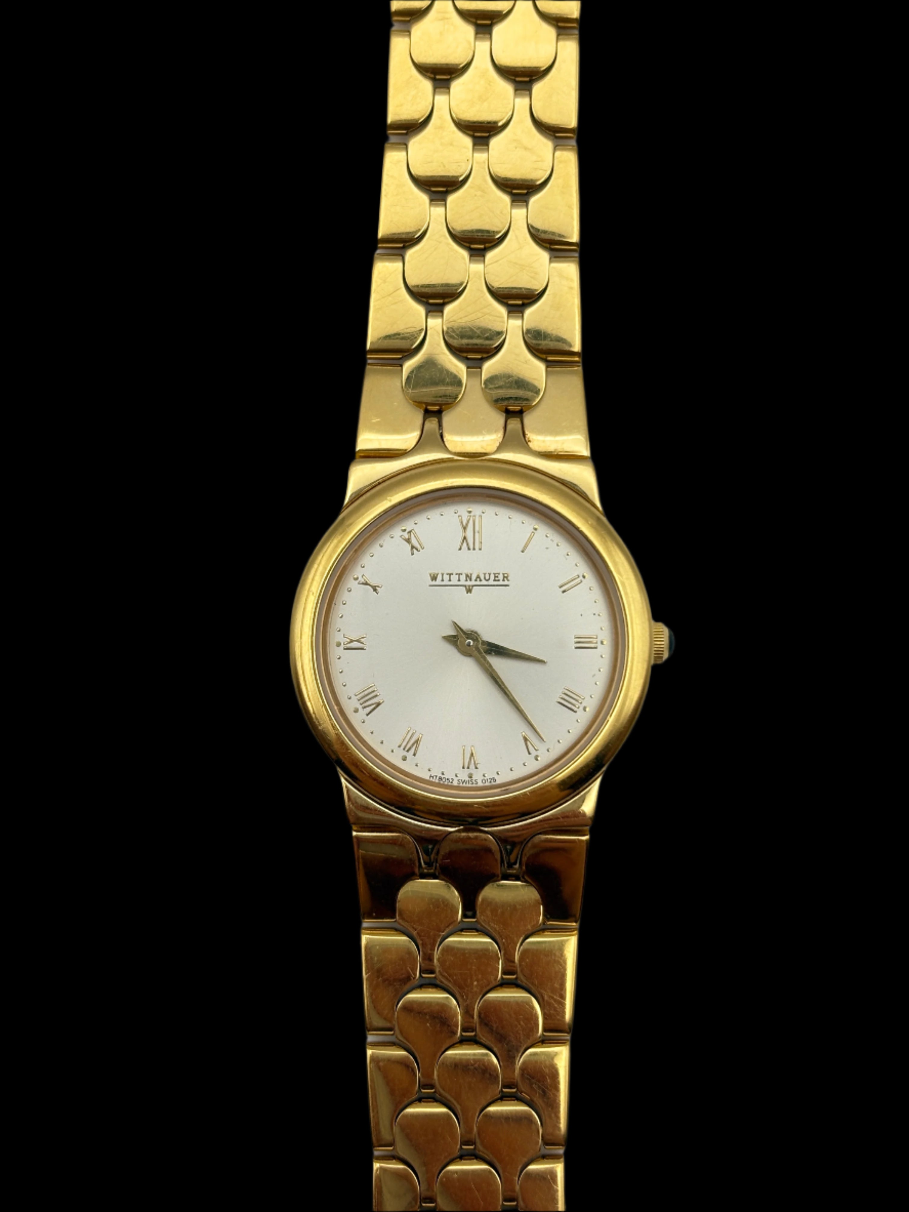 Gold Wittnauer Analog Watch