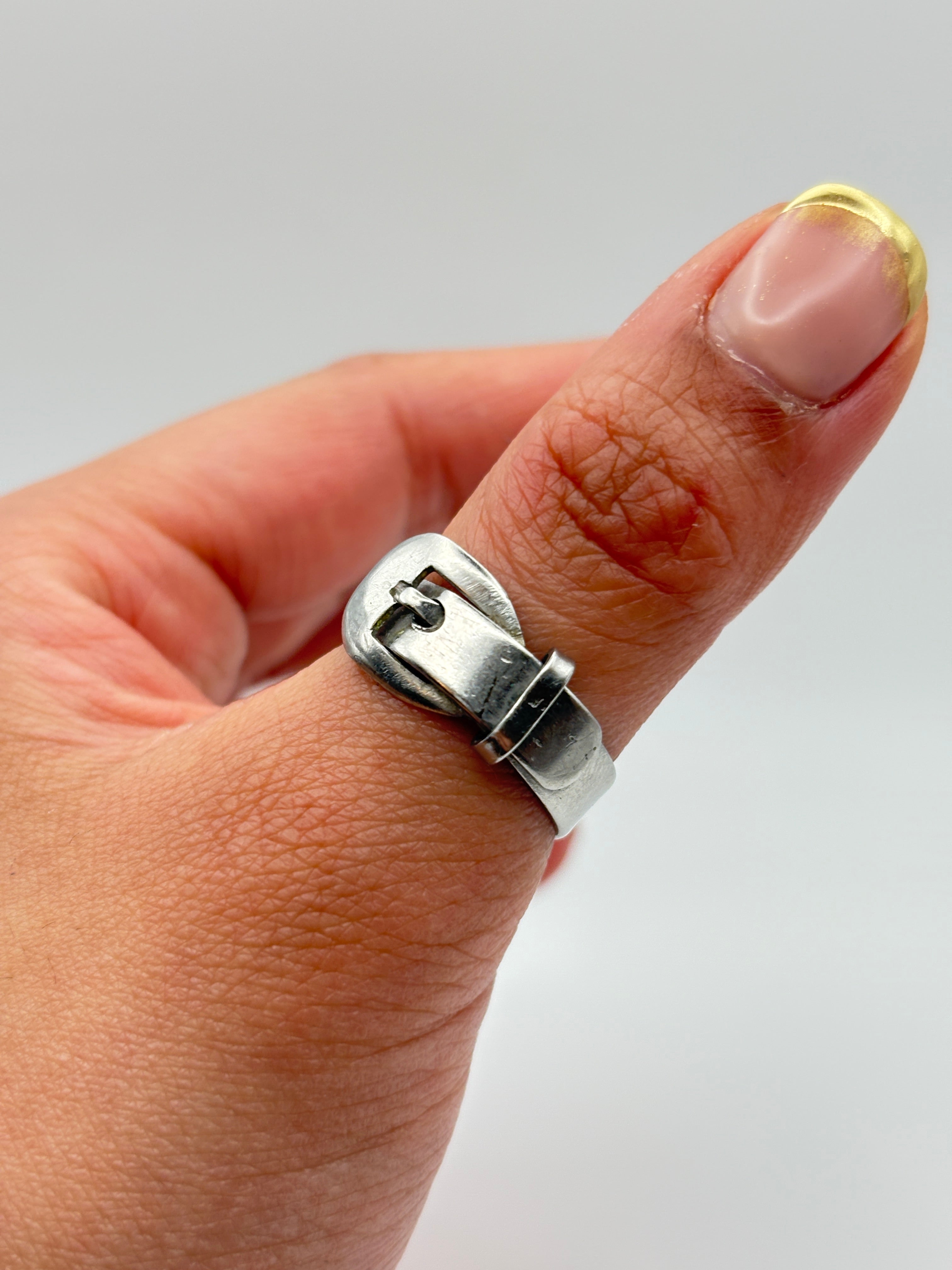 Vintage Belt Buckle Ring