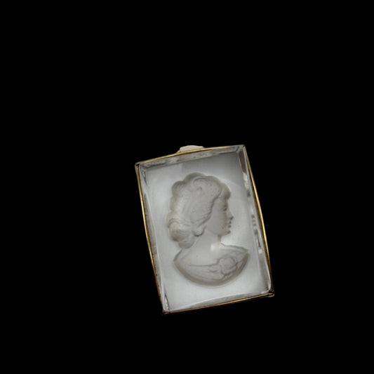 Glass Cameo Pendant