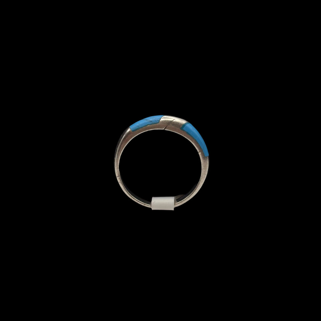 Bague empilable en turquoise et argent sterling