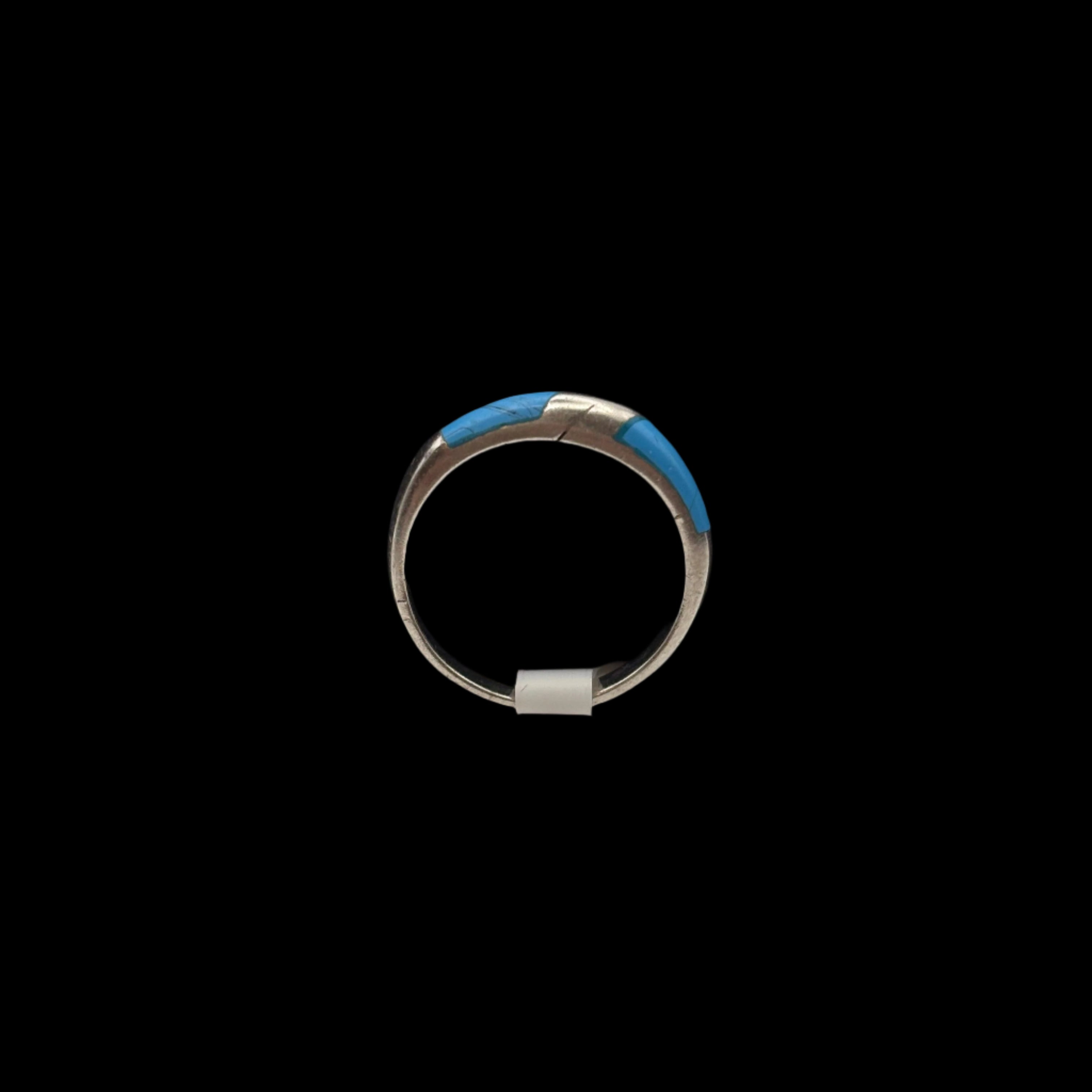 Bague empilable en turquoise et argent sterling