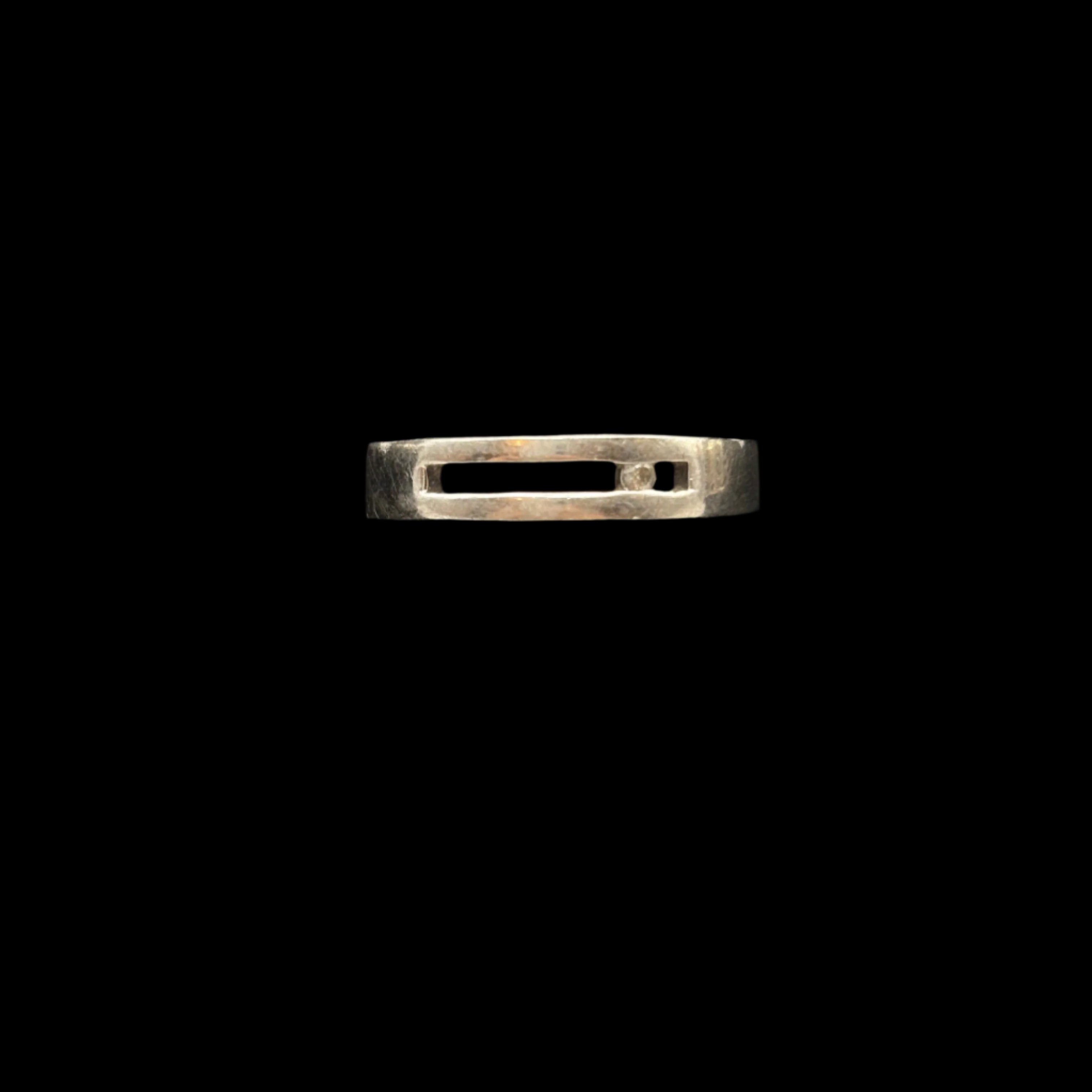 Bague contemporaine en argent sterling sertie de diamants