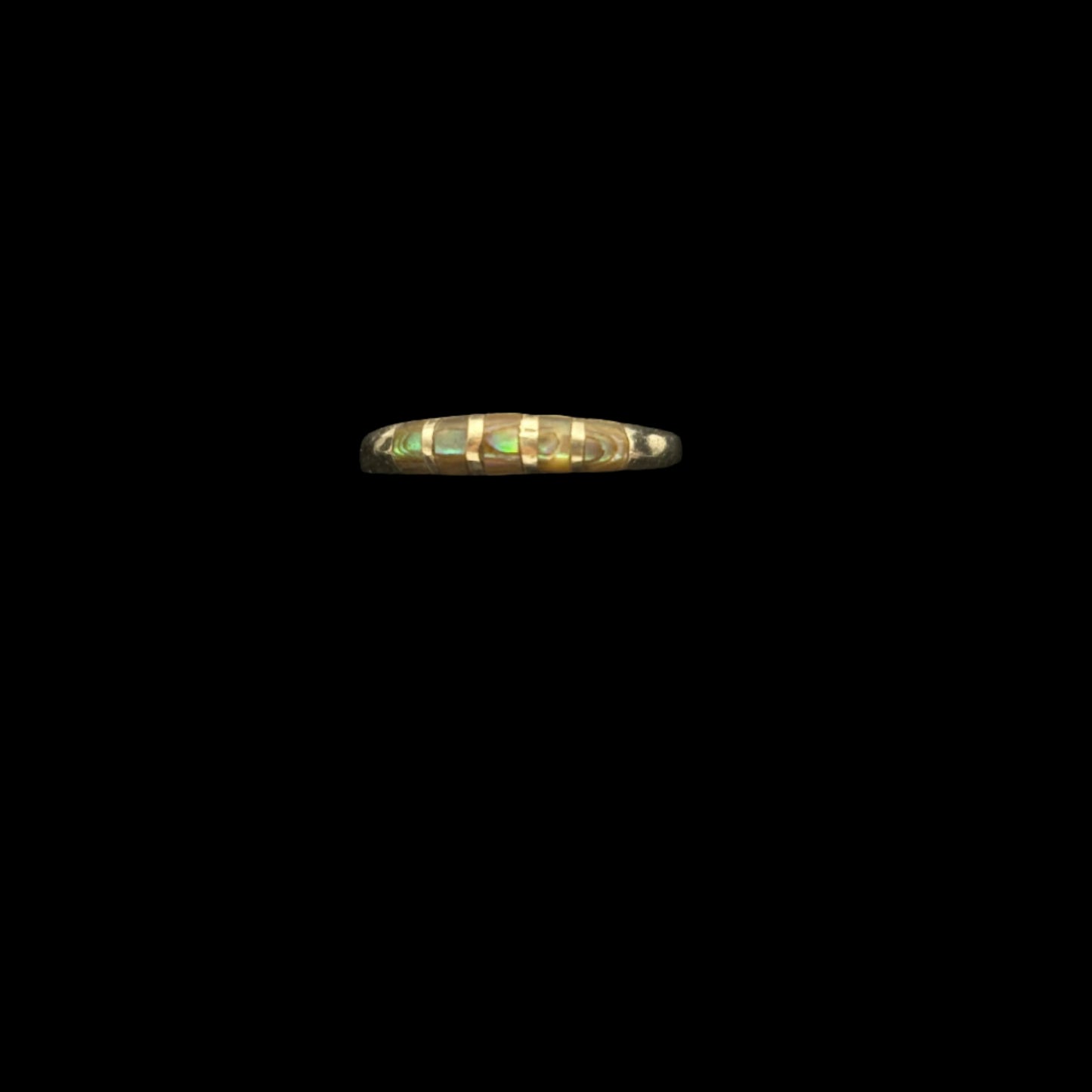 Sterling Silver Abalone Dome Ring