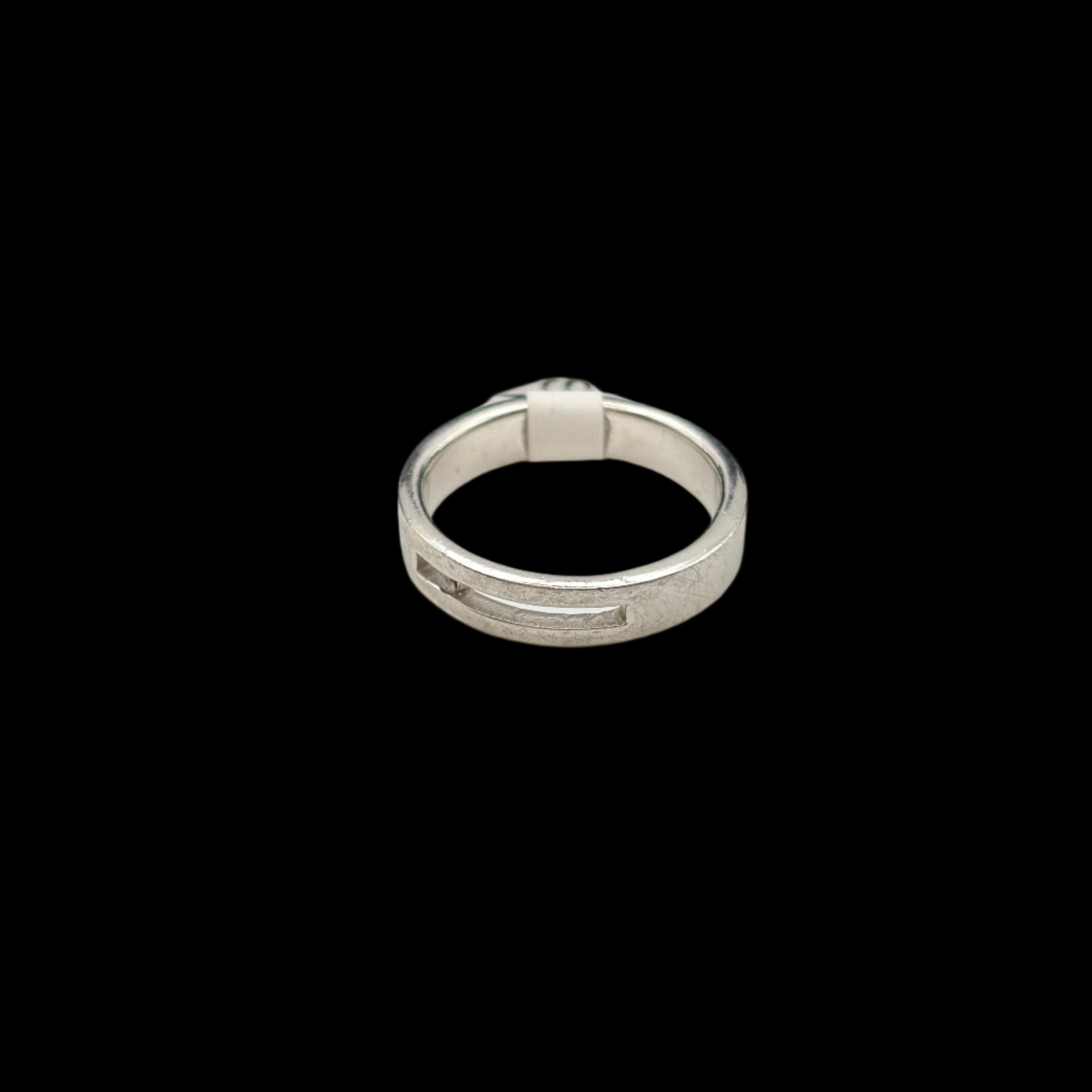 Bague contemporaine en argent sterling sertie de diamants
