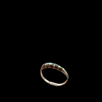 Sterling Silver Abalone Dome Ring