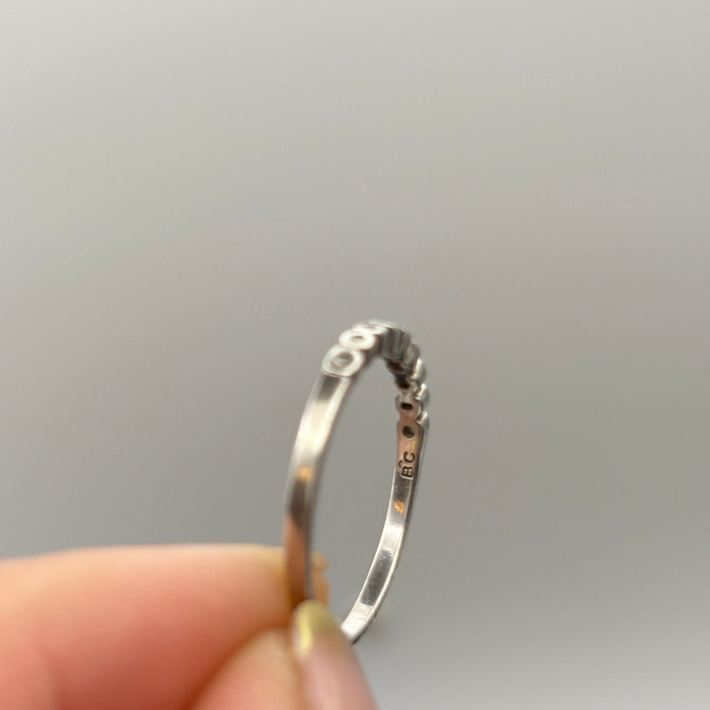 Half Eternity CZ Ring