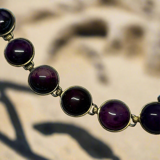 Juicy Amethyst Toggle Clasp Bracelet