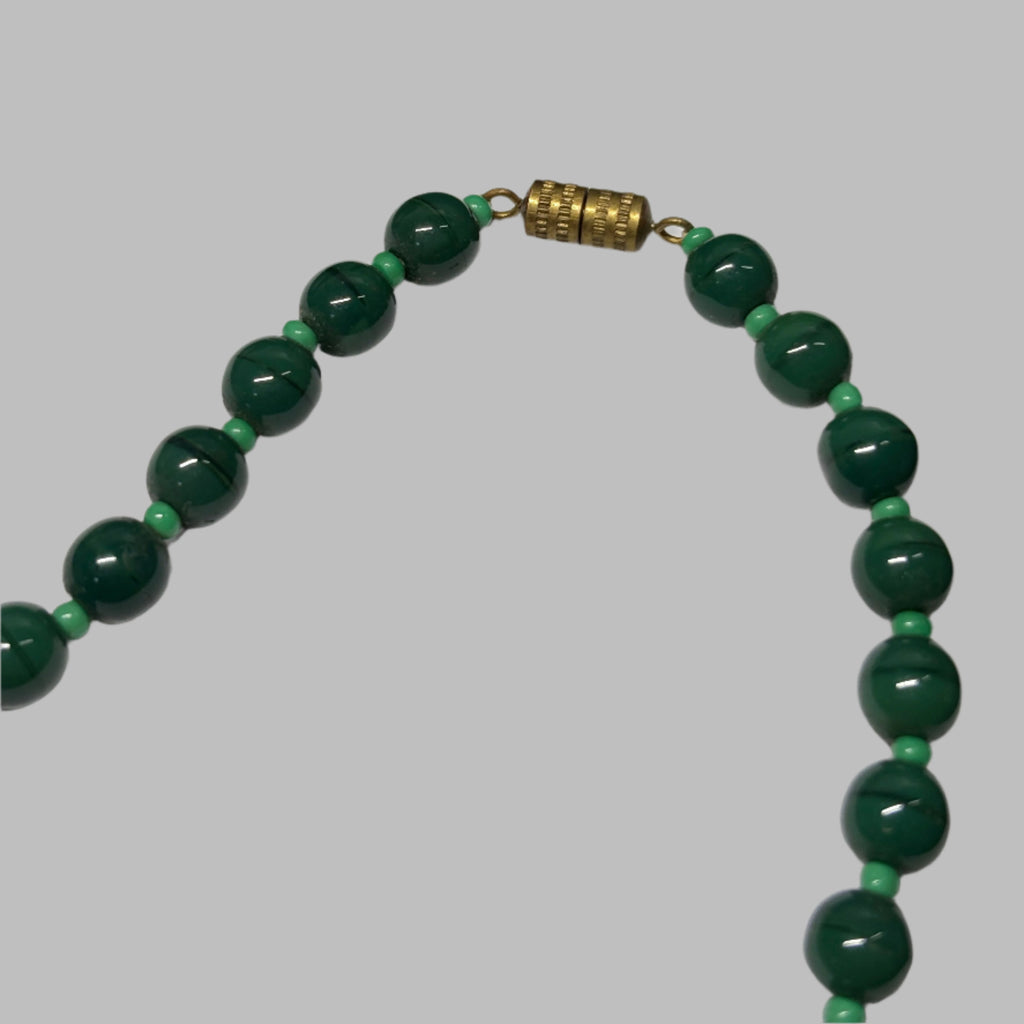 Green Malachite Statement Necklace