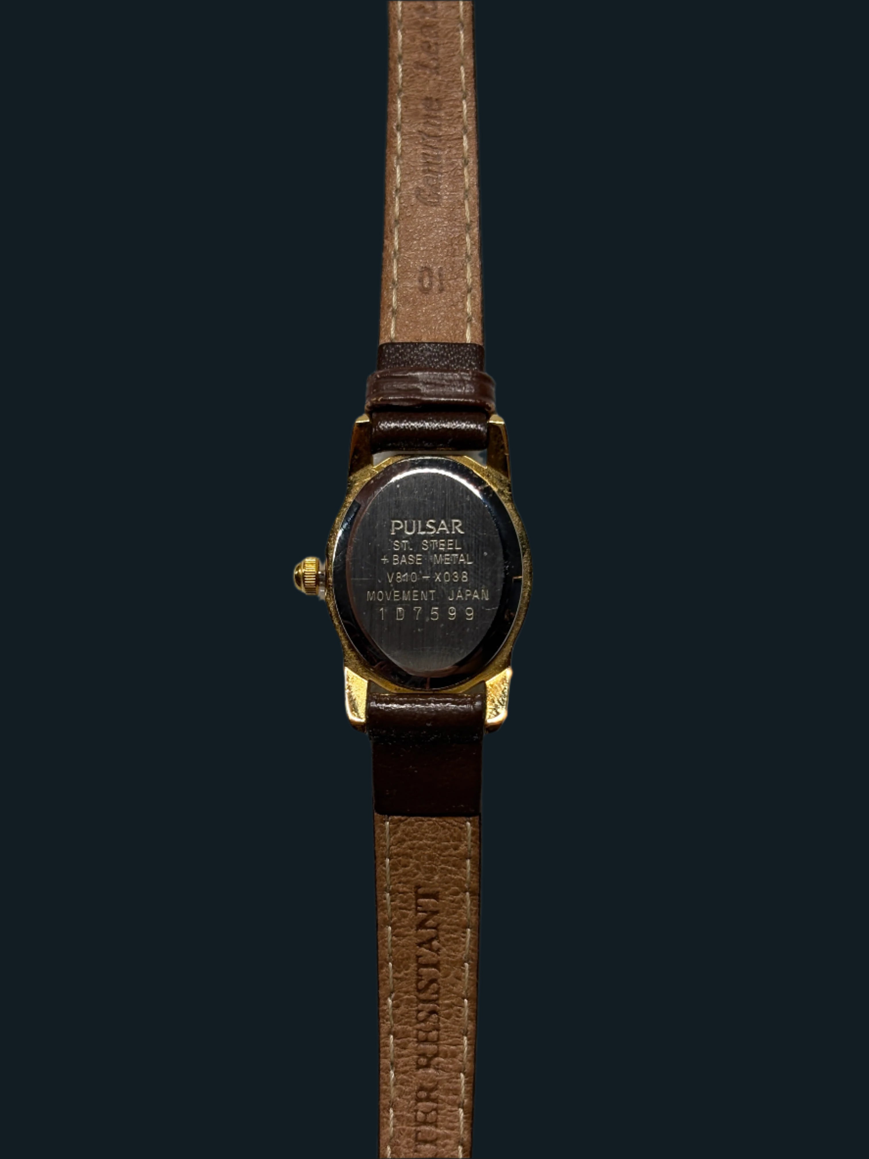 Pulsar Brown Leather Analog Watch