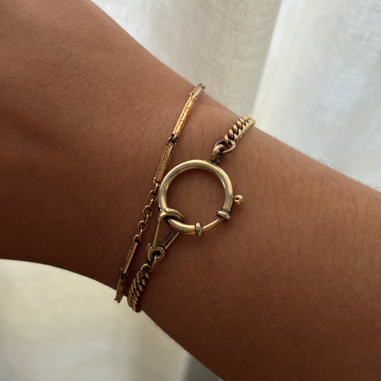 Réforme Gold-Filled Large Spring Clasp Curb Bracelet