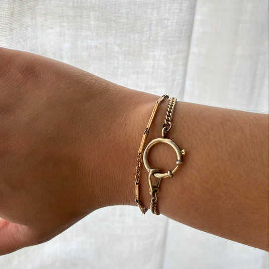 Réforme Gold-Filled Large Spring Clasp Curb Bracelet