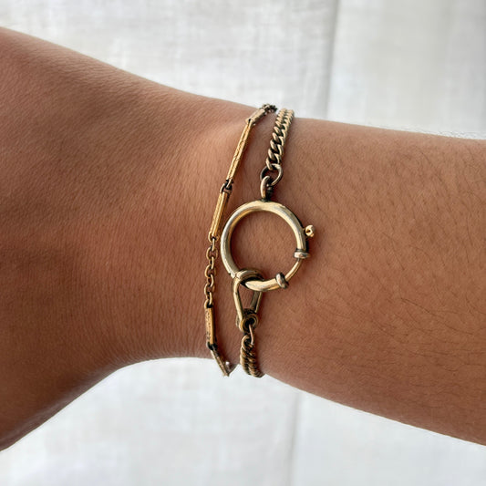 Réforme Gold-Filled Large Spring Clasp Curb Bracelet