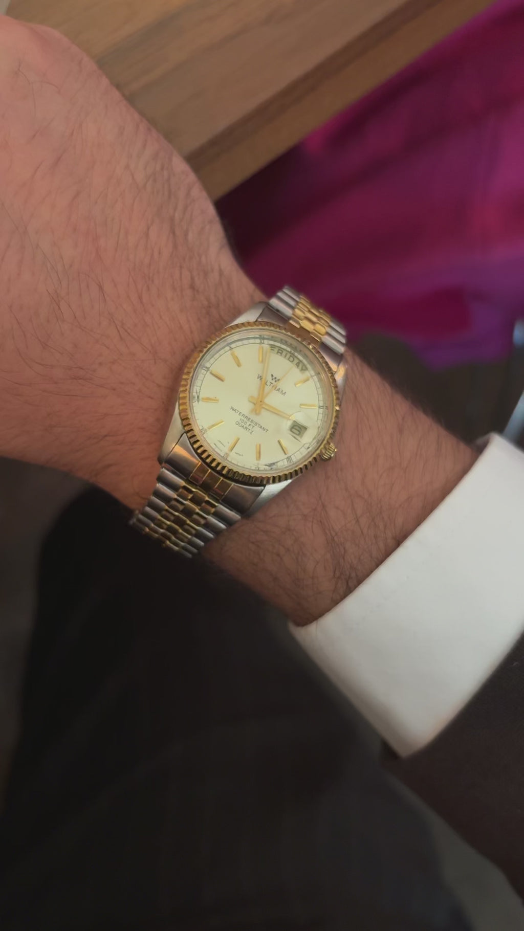 1976 Waltham Calendar Day Date XKE690T 6M55