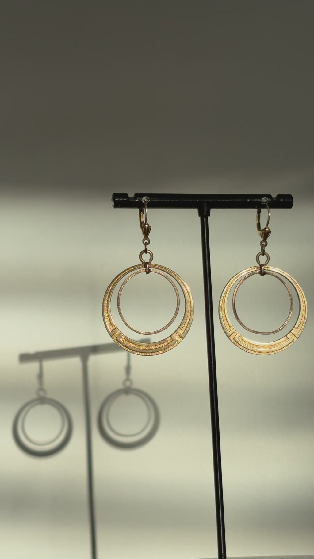 Rolled Gold Disc Hoops