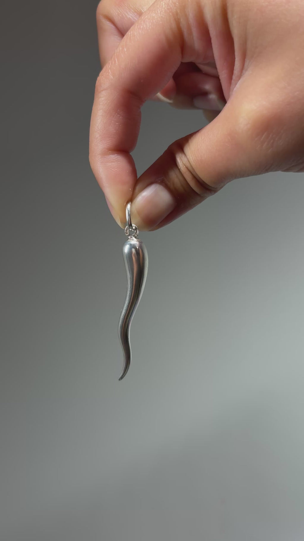 Sterling Silver Cornicello Pendant