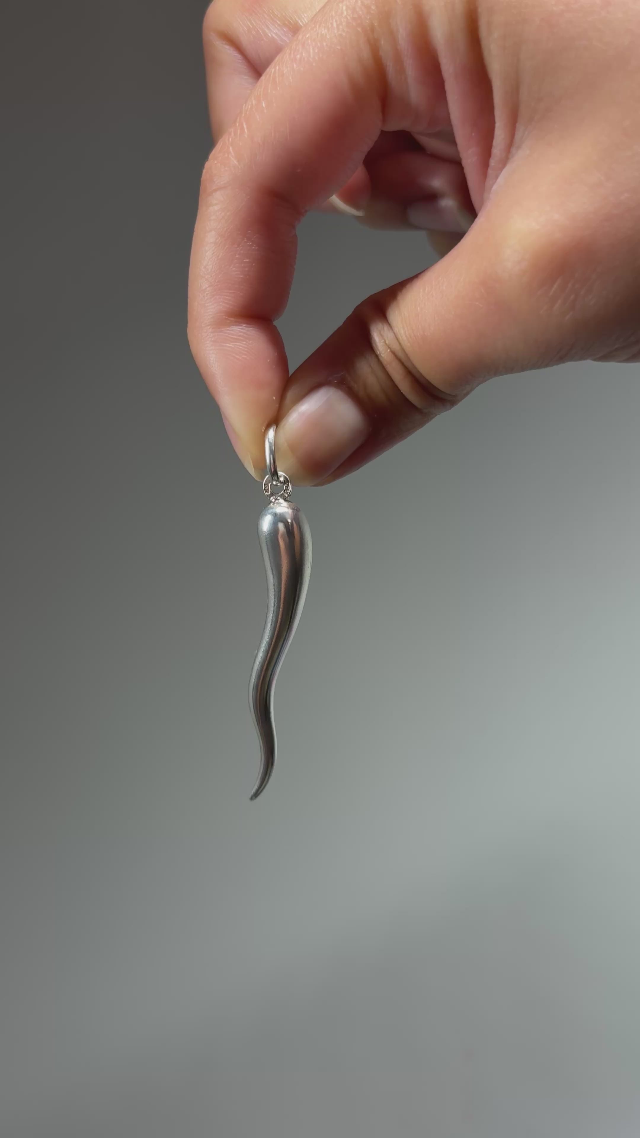 Sterling Silver Cornicello Pendant