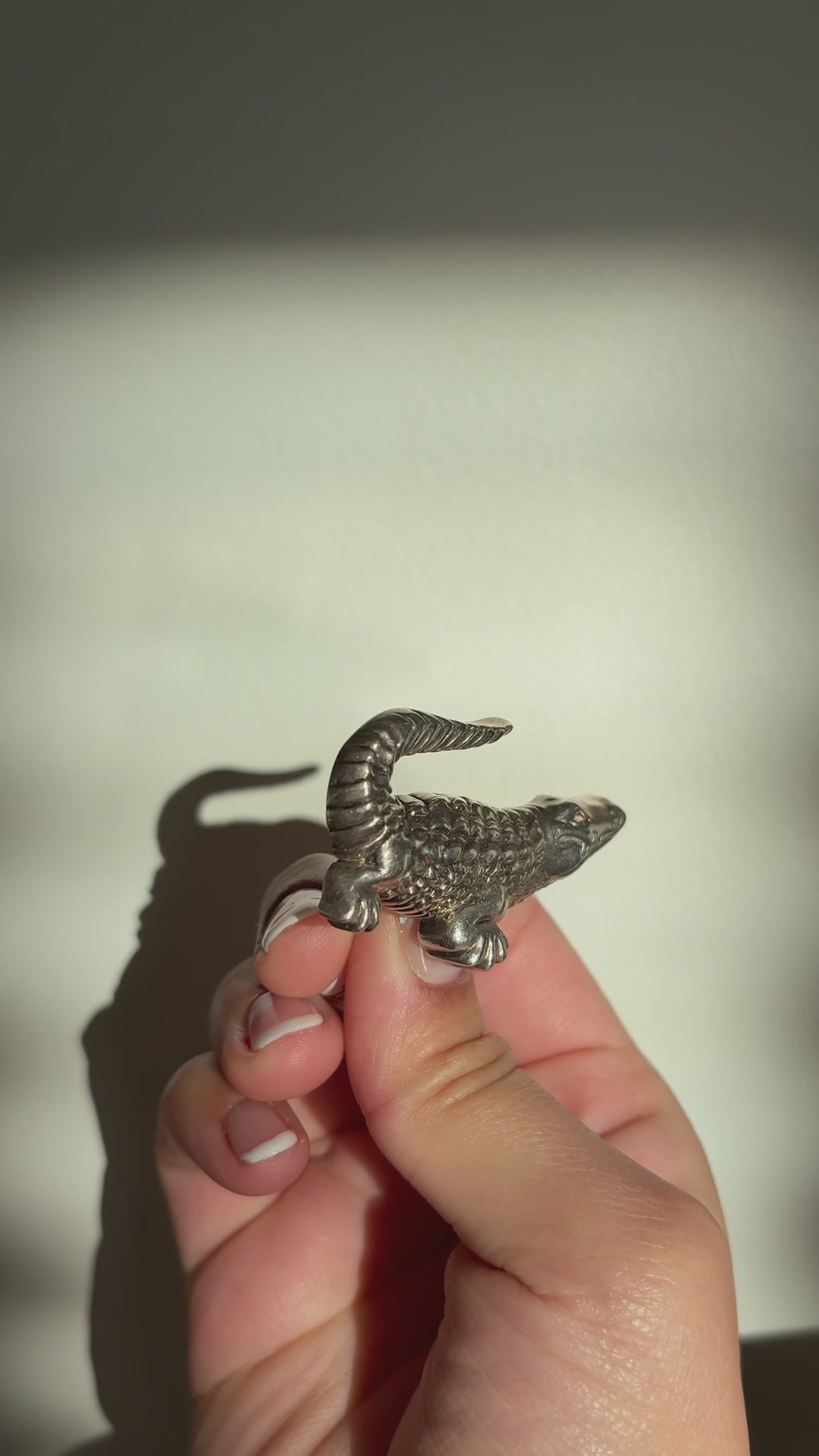 Sterling Gator Brooch/Pendant