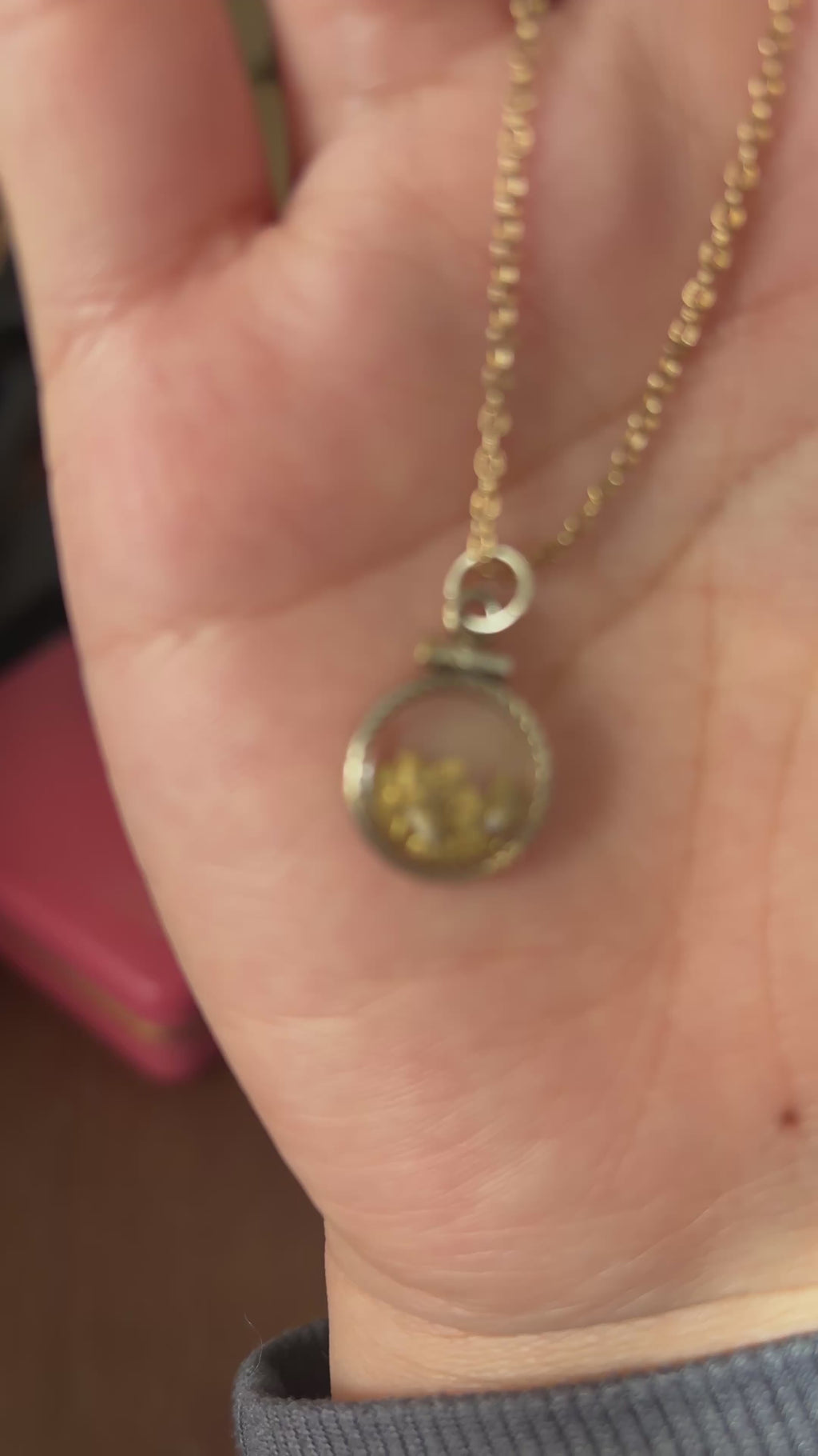 Collier Shaker en Or Laminé 22 carats Rare