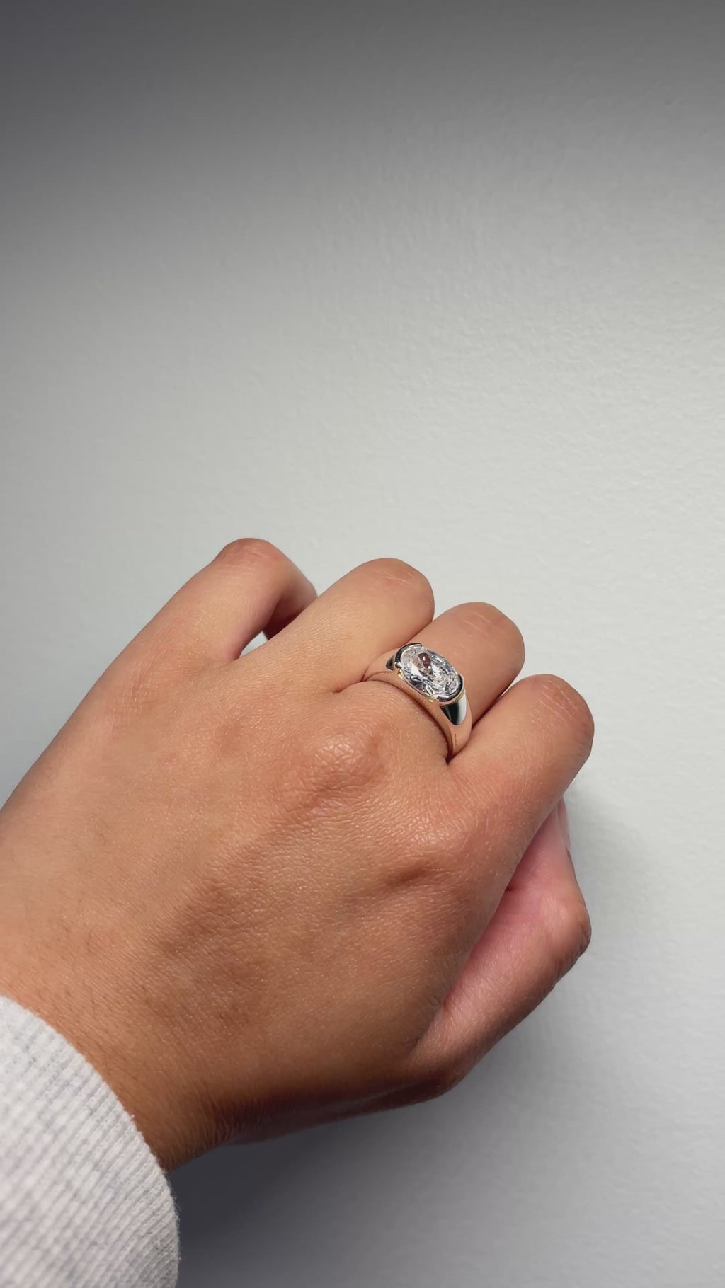 Bague CZ 925 Est Ouest