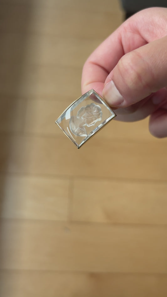 Glass Cameo Pendant